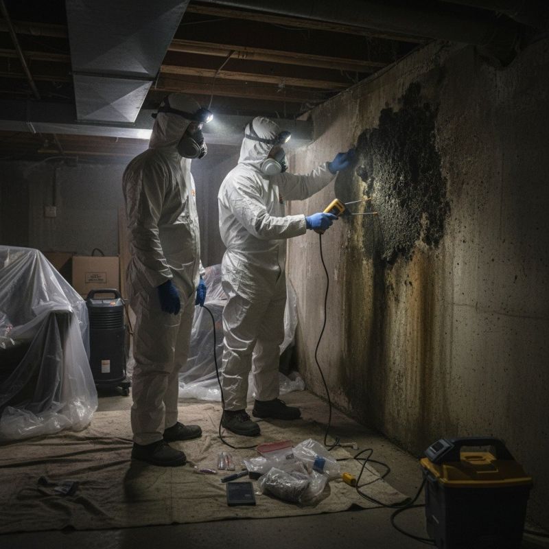 Local Basement Mold Removals pros at work
